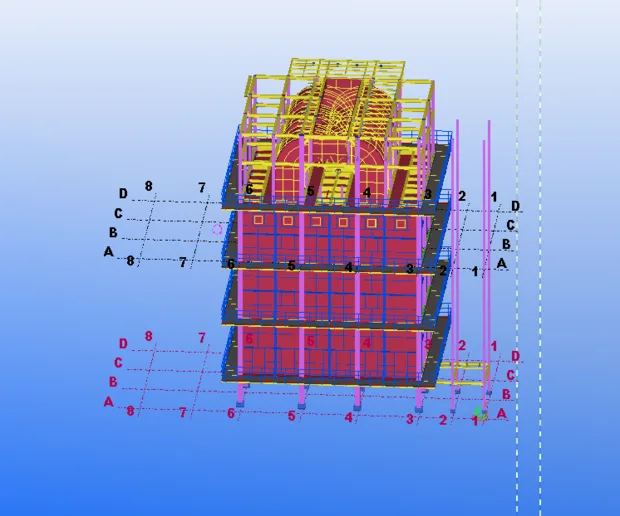 BIM Q&A | Tekla's central axis inexplicably turns red, and no matter which surface is cut, pressing Ctrl P will show the red axis surface