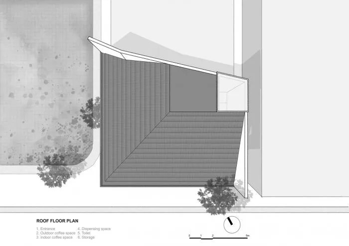 BIM Architecture | O2 Coffee Shop, Vietnam/MW Archstudio