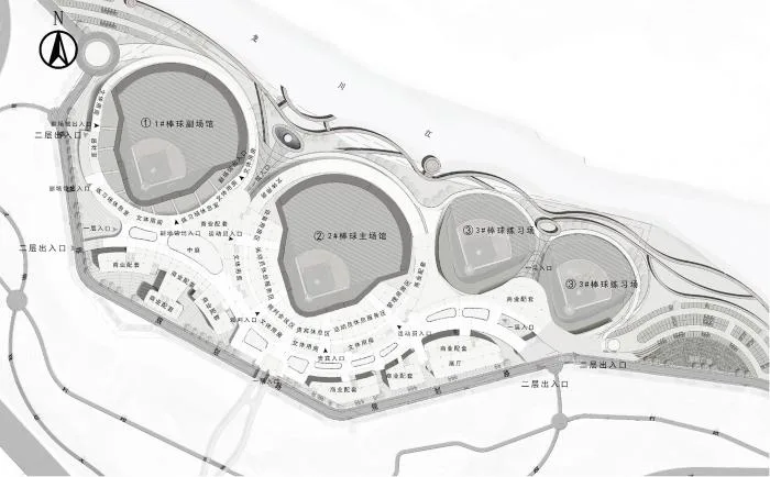 BIM Architecture | Tengchong International Baseball Park, Yunnan Province/Shenzhen Zhonghai Century Architectural Design Co., Ltd