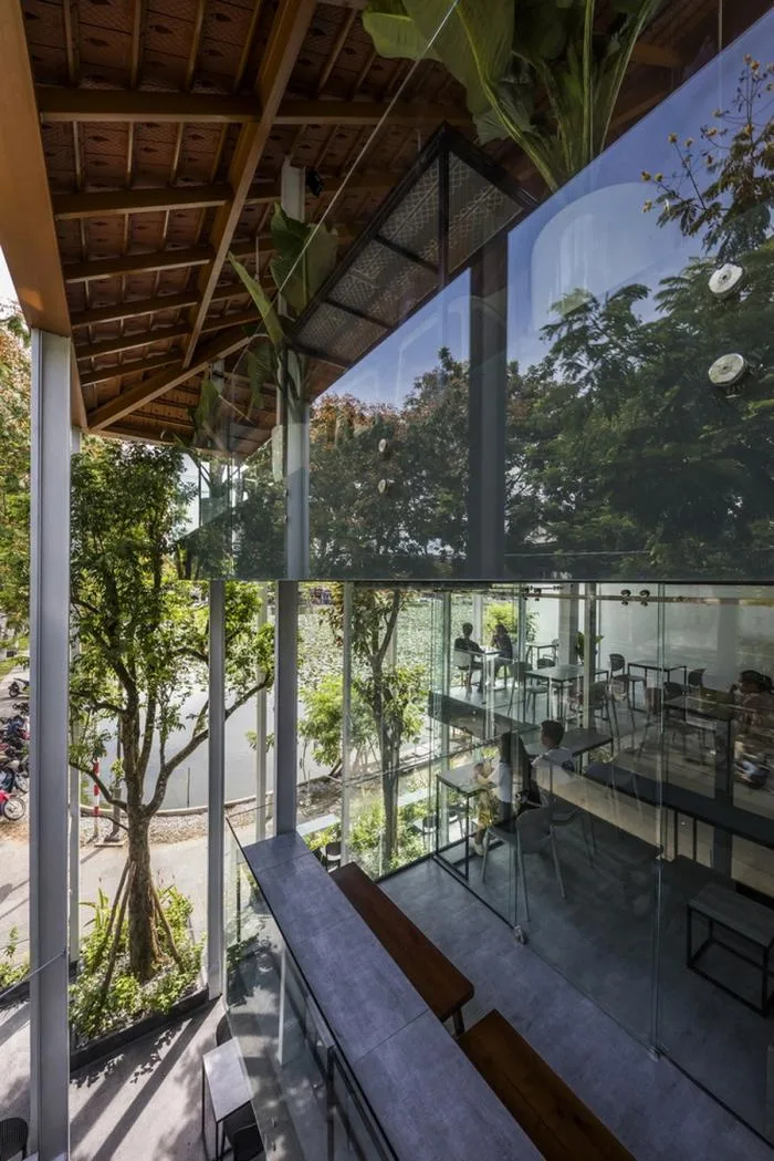 BIM Architecture | O2 Coffee Shop, Vietnam/MW Archstudio