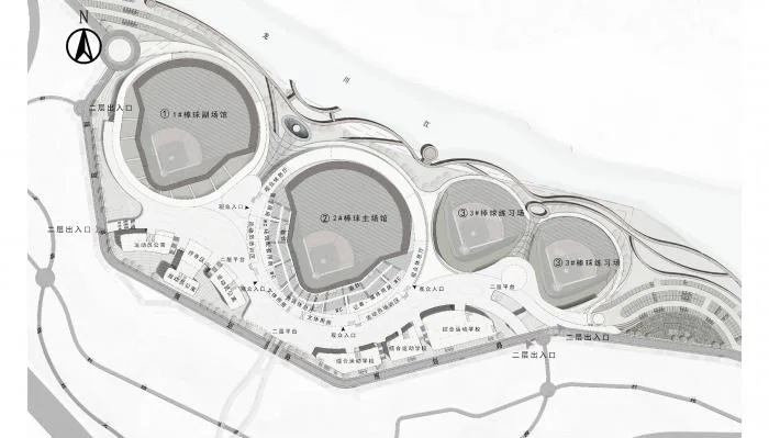 BIM Architecture | Tengchong International Baseball Park, Yunnan Province/Shenzhen Zhonghai Century Architectural Design Co., Ltd