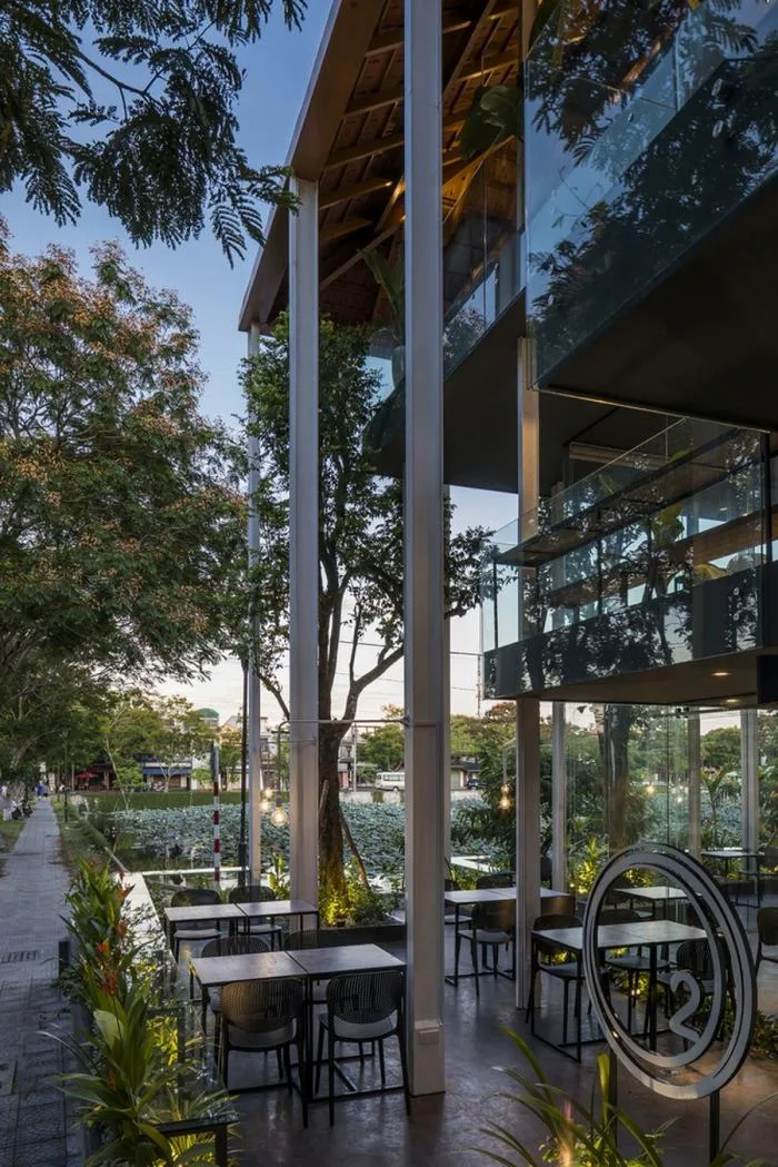 BIM Architecture | O2 Coffee Shop, Vietnam/MW Archstudio