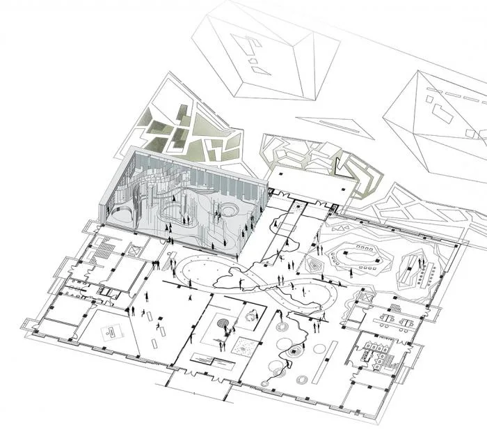 BIM Architecture | Beitang Hot Spring Town Living Hall, Shenyang/Guancho Innovation Research Institute