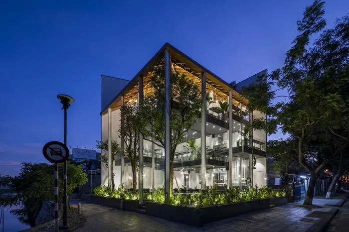 BIM Architecture | O2 Coffee Shop, Vietnam/MW Archstudio