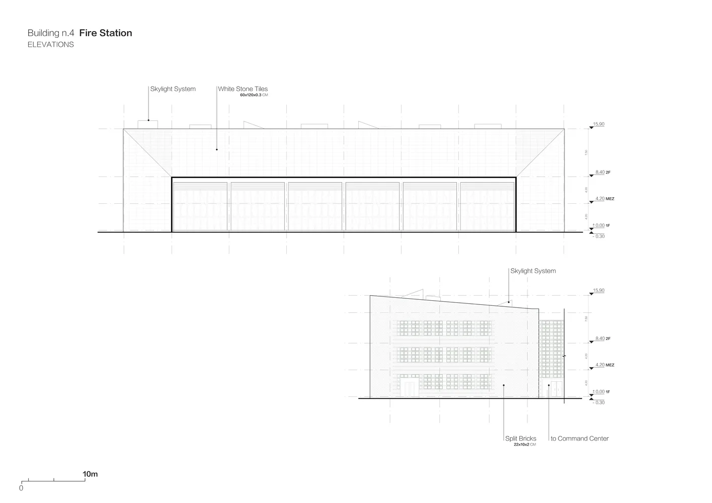 BIM Architecture | Qiannan Mountain Fire and Emergency Rescue Training Center/West Line Studio