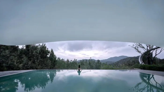 BIM Building | Cloud Sea Relics: Mount Taishan Jiunv Peak Pool and Supporting Facilities/gad · line+studio
