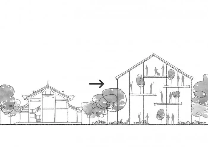 BIM Architecture | O2 Coffee Shop, Vietnam/MW Archstudio