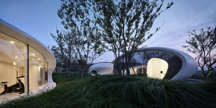 BIM Building | Cloud Sea Relics: Mount Taishan Jiunv Peak Pool and Supporting Facilities/gad · line+studio
