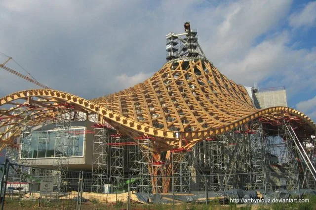 BIM Q&A | How to use Rhino/GH/SU to model the woven roof of Sakamoto's Mes Pompidou Art Center?
