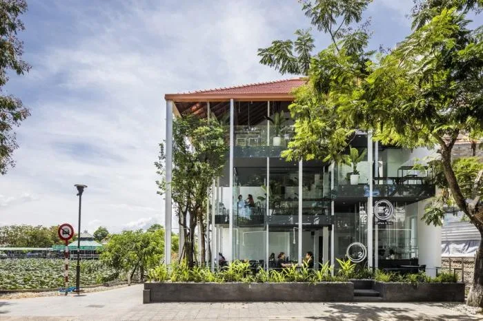 BIM Architecture | O2 Coffee Shop, Vietnam/MW Archstudio