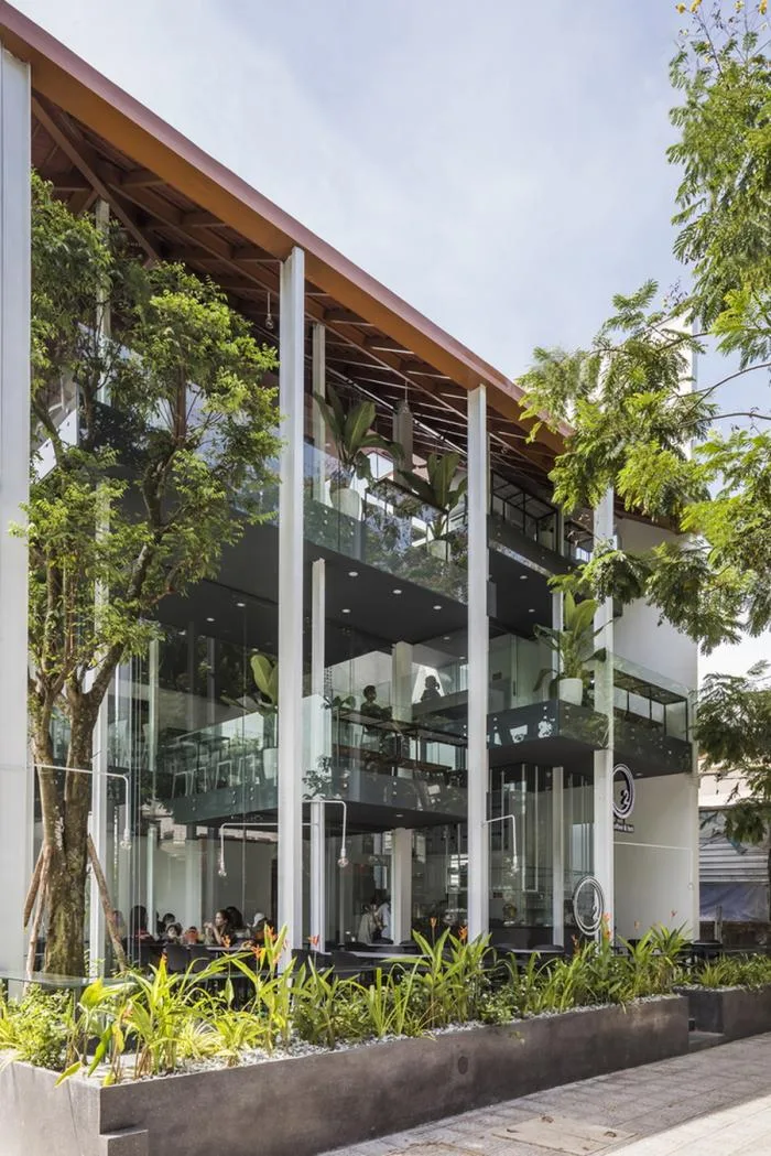 BIM Architecture | O2 Coffee Shop, Vietnam/MW Archstudio