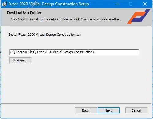 Fuzor installation step 3