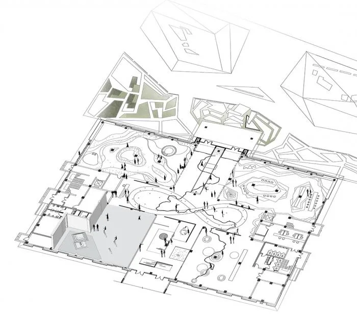 BIM Architecture | Beitang Hot Spring Town Living Hall, Shenyang/Guancho Innovation Research Institute
