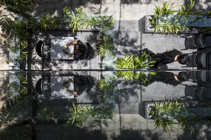BIM Architecture | O2 Coffee Shop, Vietnam/MW Archstudio