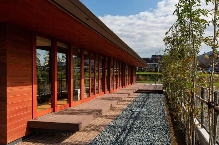 BIM architecture | KNO daycare center, book forest under the eaves/Hibino design+Youji no Shiro