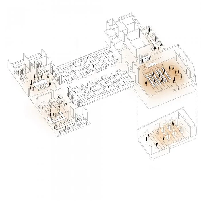 BIM Architecture | The Black Box of Growth: From Closed Campus to Open Office/Gad · Line+Studio