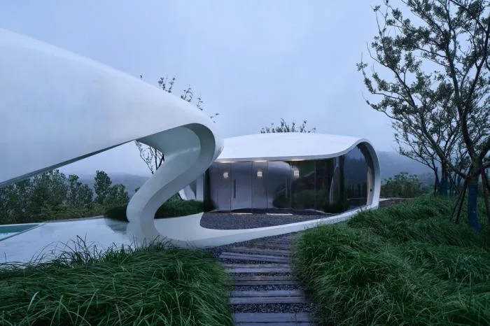 BIM Building | Cloud Sea Relics: Mount Taishan Jiunv Peak Pool and Supporting Facilities/gad · line+studio