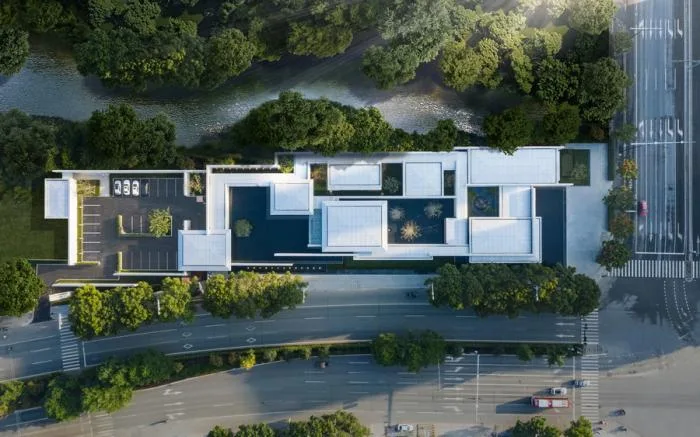 BIM Architecture | Three courtyard under ten large camphor trees: Future City Exhibition Hall/Meng Fanhao - ad · line+studio