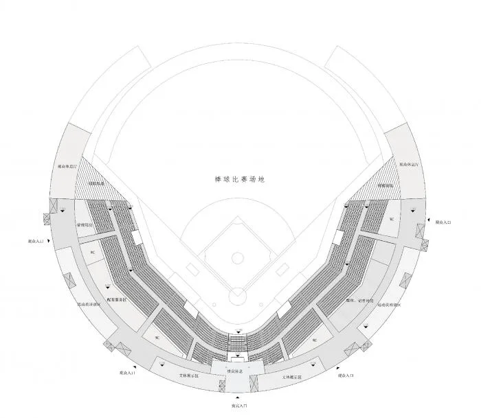 BIM Architecture | Tengchong International Baseball Park, Yunnan Province/Shenzhen Zhonghai Century Architectural Design Co., Ltd