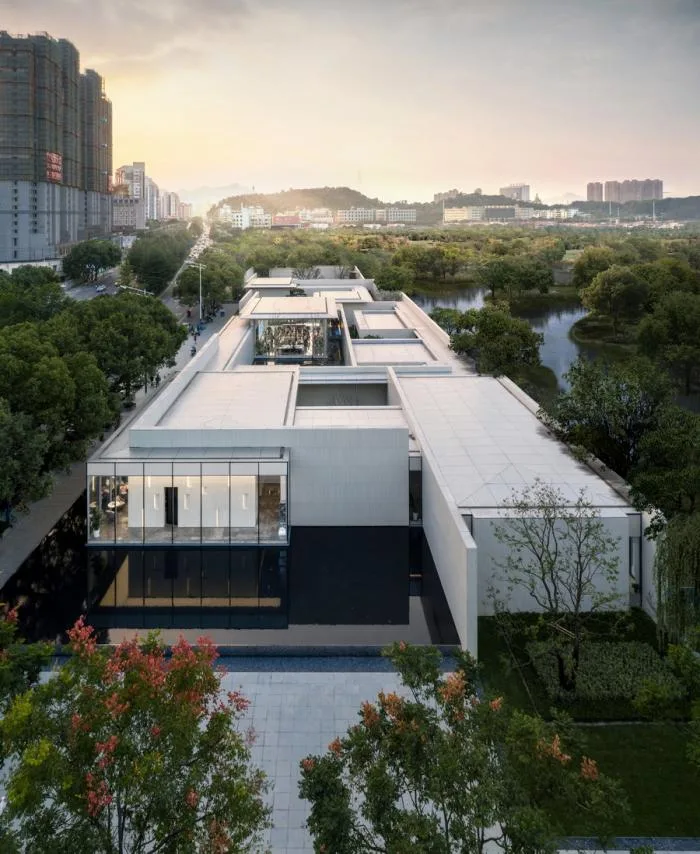 BIM Architecture | Three courtyard under ten large camphor trees: Future City Exhibition Hall/Meng Fanhao - ad · line+studio