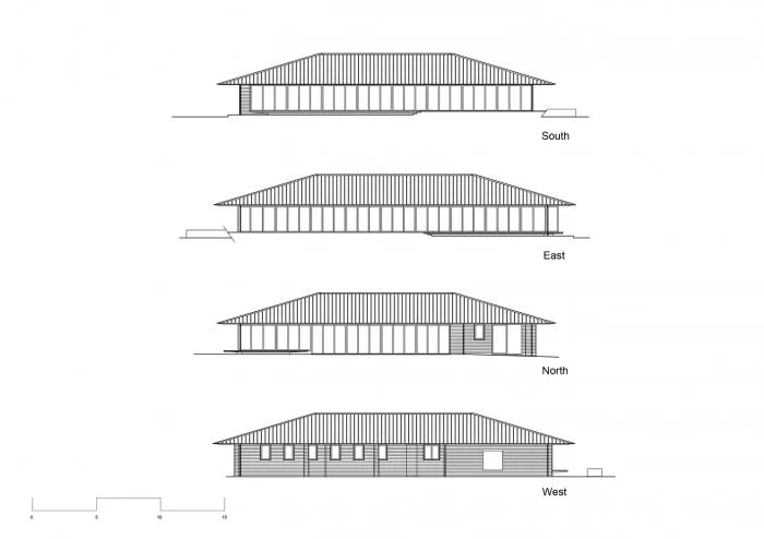 BIM architecture | KNO daycare center, book forest under the eaves/Hibino design+Youji no Shiro