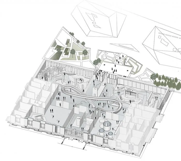 BIM Architecture | Beitang Hot Spring Town Living Hall, Shenyang/Guancho Innovation Research Institute