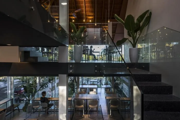 BIM Architecture | O2 Coffee Shop, Vietnam/MW Archstudio