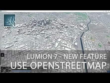 Can the function of automatically generating surrounding building blocks based on geographical location in BIM Q&A | lumion7 be implemented using other modeling software?