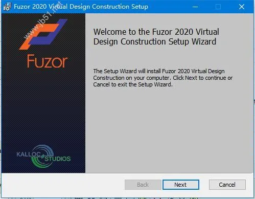 Fuzor installation step 1