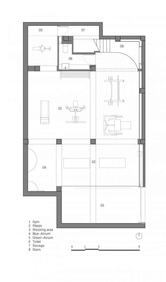 BIM Architecture | Fitness Female Blogger's Private Studio/Ocean Xiaoyan Design Studio