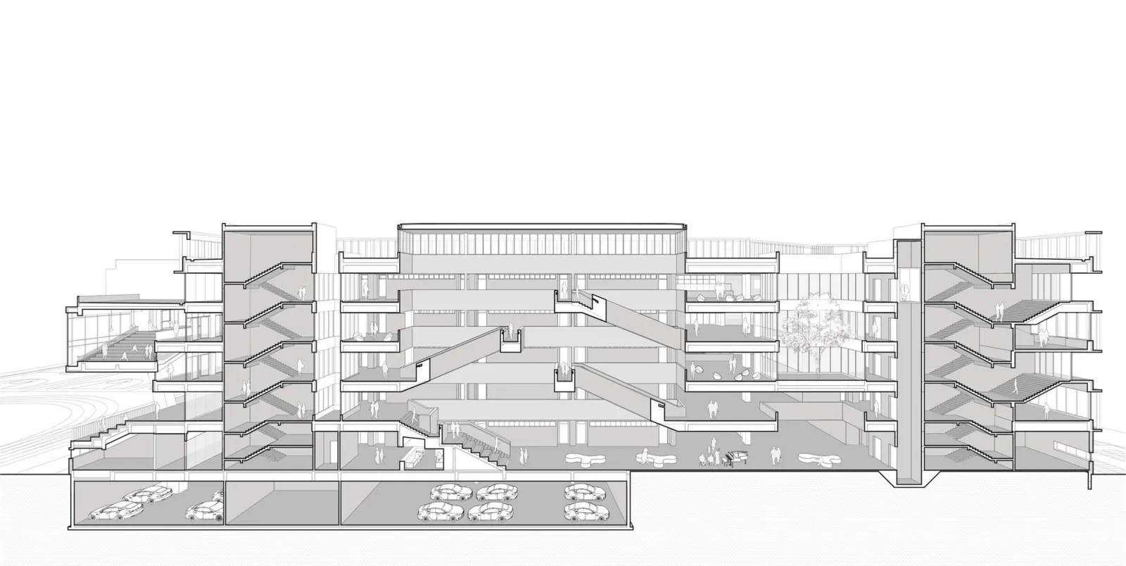 BIM Architecture | East China Normal University Second Affiliated Middle School Qiantan School and Ice Factory Tianqiantan Kindergarten/Zhizheng Architecture Studio+Dazheng Architecture Firm