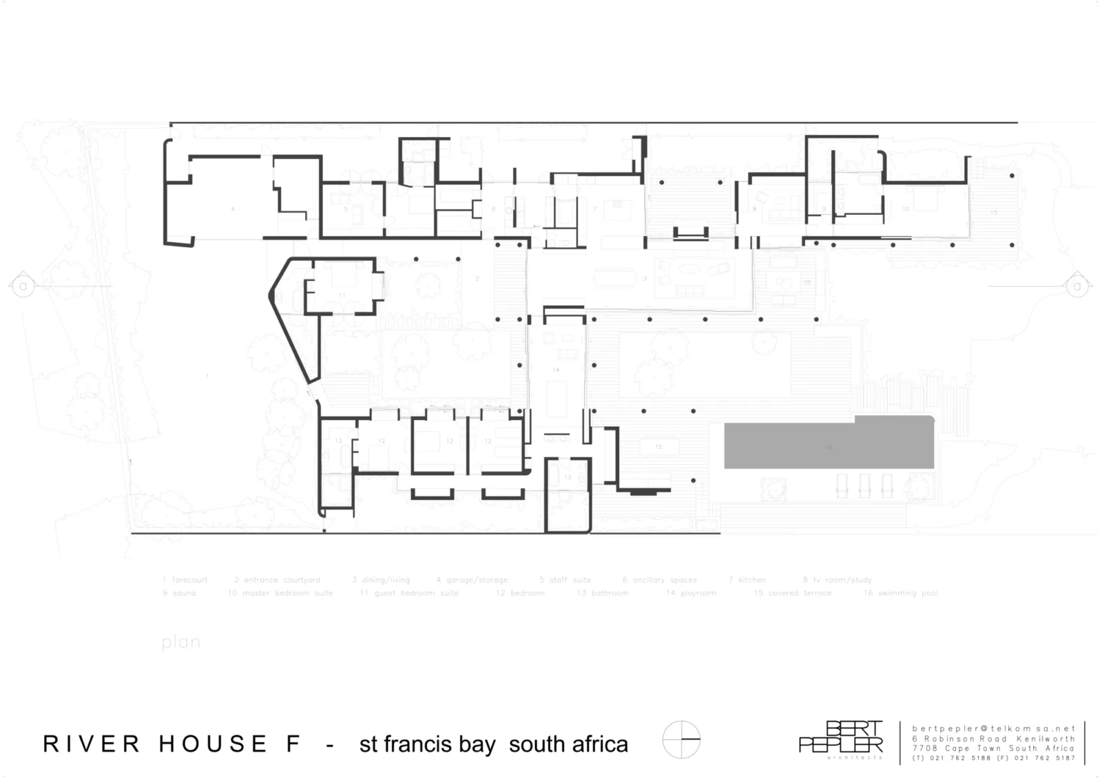 BIM Architecture | South African Rural Vacation Home, Rural Brutalism/Bert Pepler Architects
