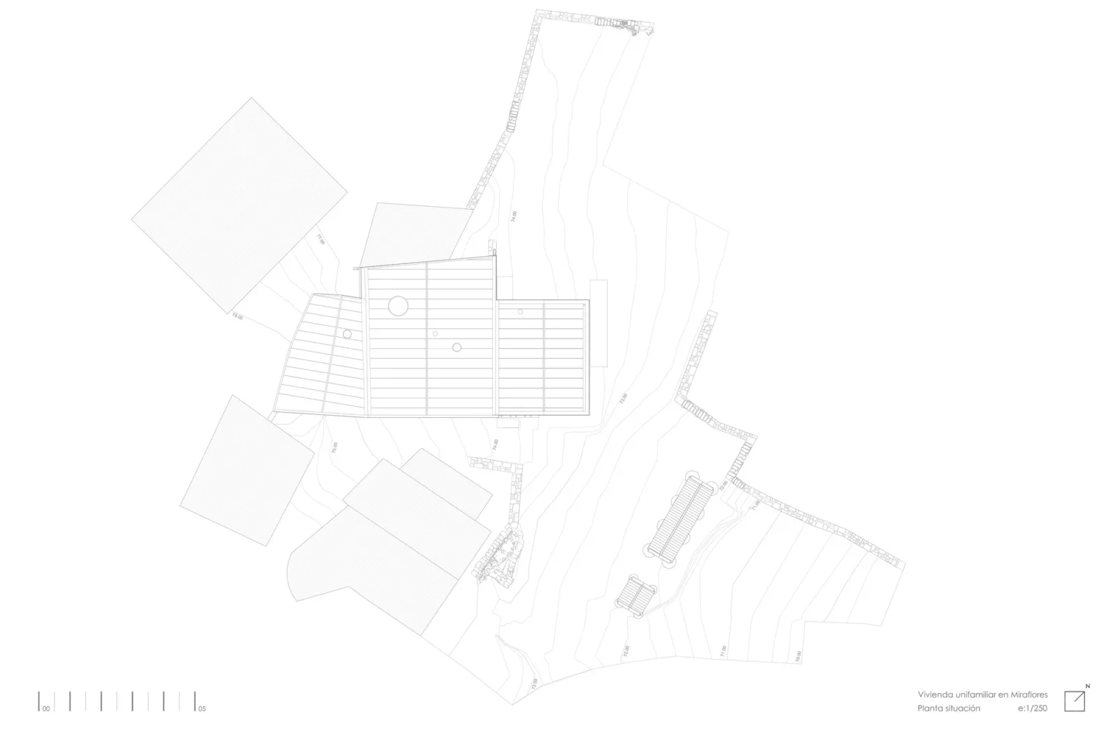 BIM Architecture | Collision of Concrete and Stone | Residential Restoration in Mira Flores, Spain