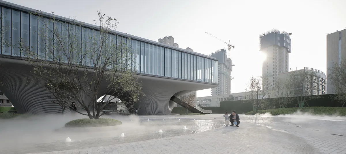 BIM Architecture | Floating Door - Xi'an Fengdong New City Lai'an Community Center/EID Architecture