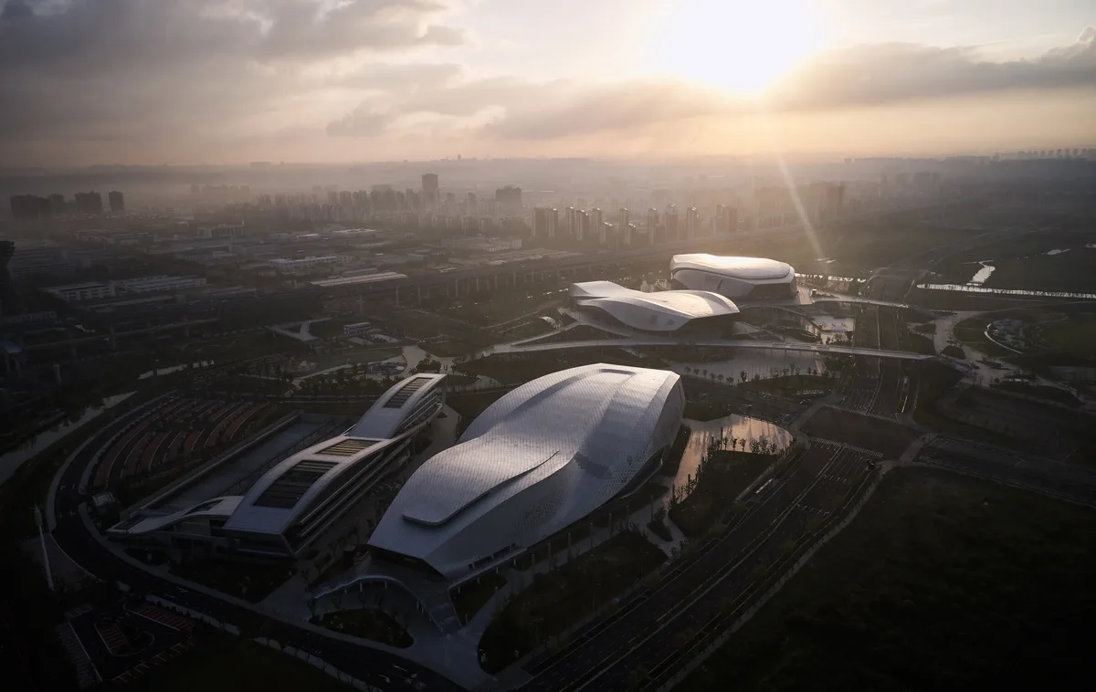 BIM Architecture | Ningbo Olympic Sports Center: Color Aesthetics of Sports Space/CCDI Smart Design