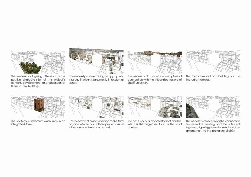 BIM Architecture | Pixel Decoration of Brick and Stone Structures | Office Building of Sharif University of Technology