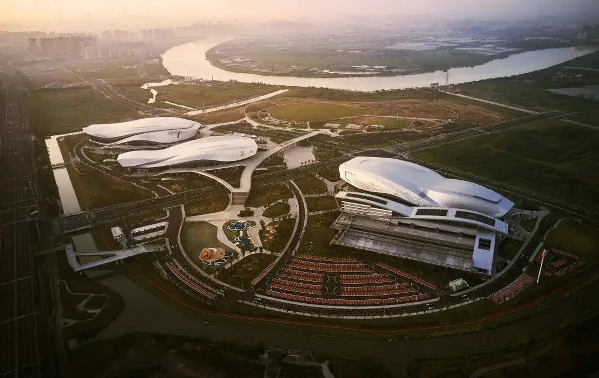 BIM Architecture | Ningbo Olympic Sports Center: Color Aesthetics of Sports Space/CCDI Smart Design