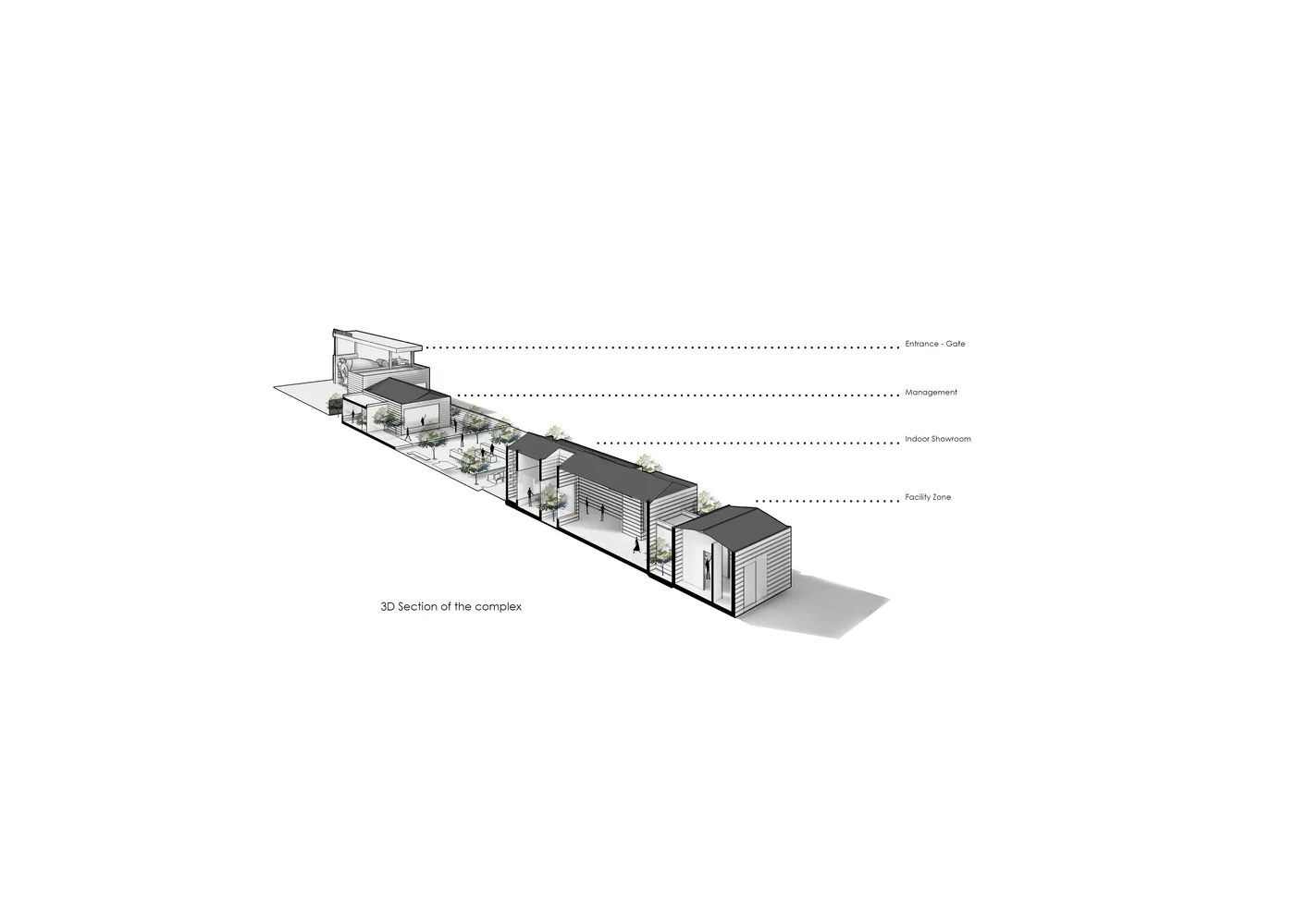 BIM Architecture | Aptus Factory Exhibition Hall, Courtyard and Song of Light and Shadow/Hooba Design