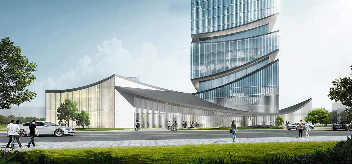 BIM Architecture | Quzhou Smart New City Complex Project Proposal 'Continuous Landscape'/Zero One City Architecture Firm