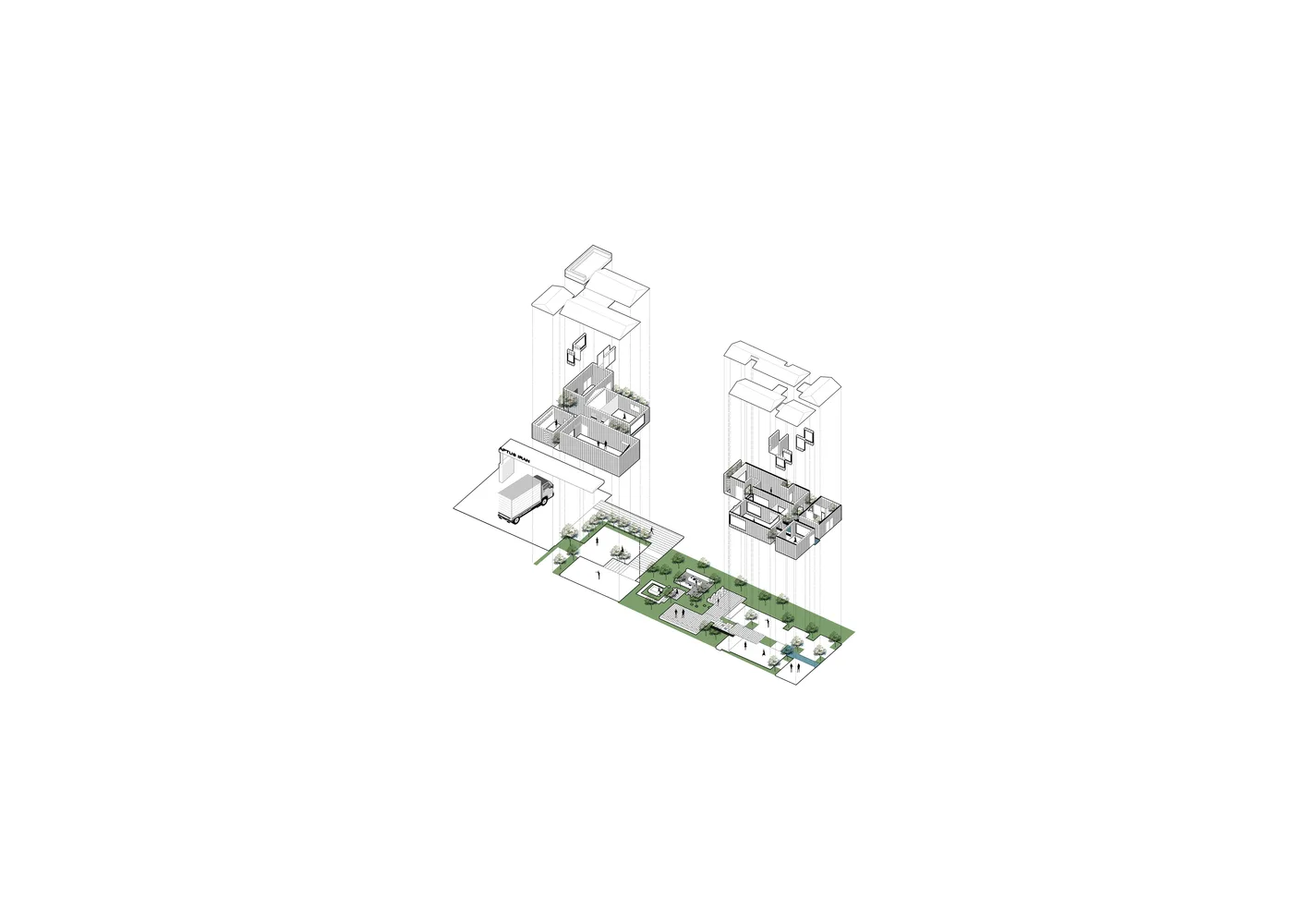BIM Architecture | Aptus Factory Exhibition Hall, Courtyard and Song of Light and Shadow/Hooba Design