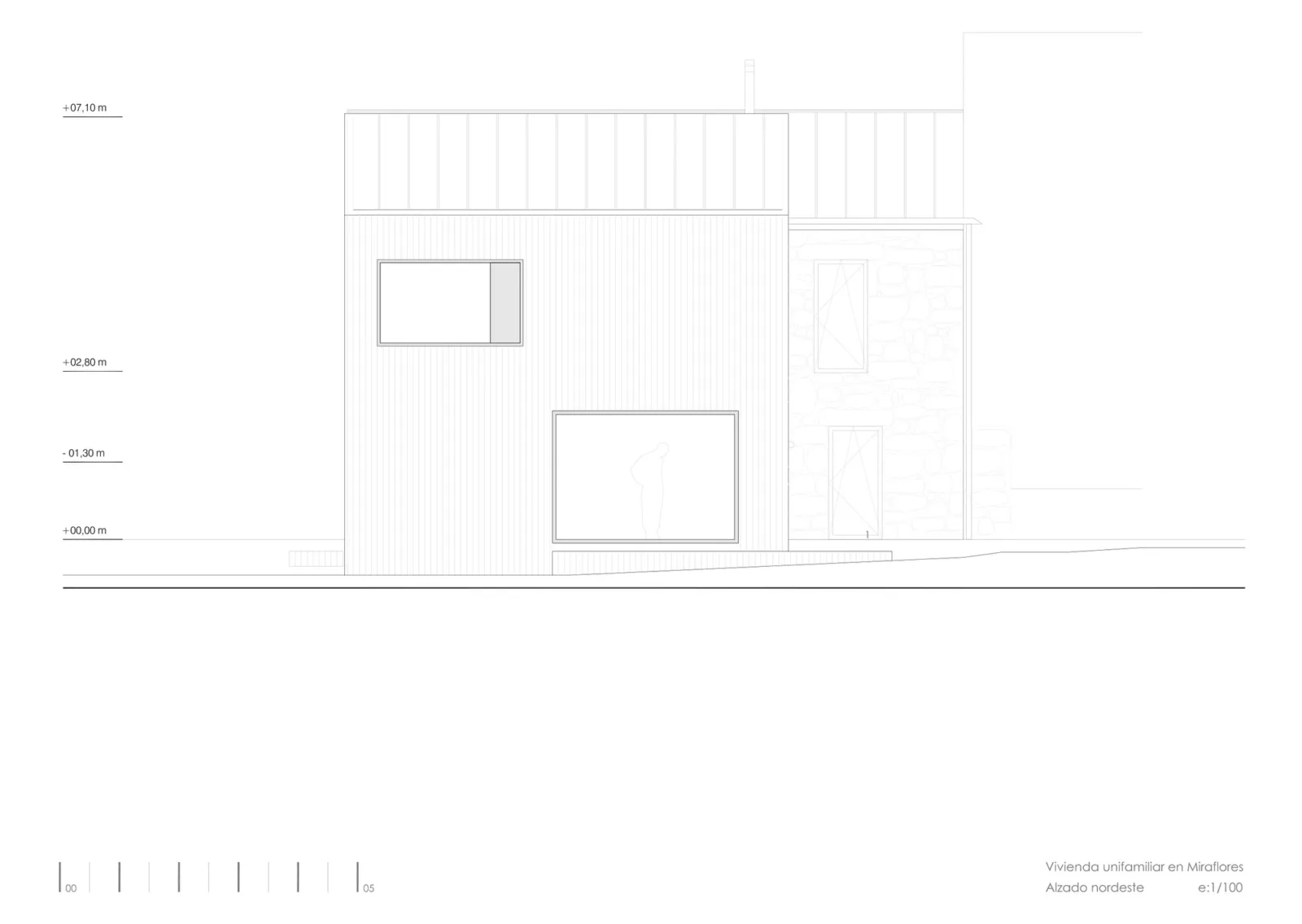 BIM Architecture | Collision of Concrete and Stone | Residential Restoration in Mira Flores, Spain