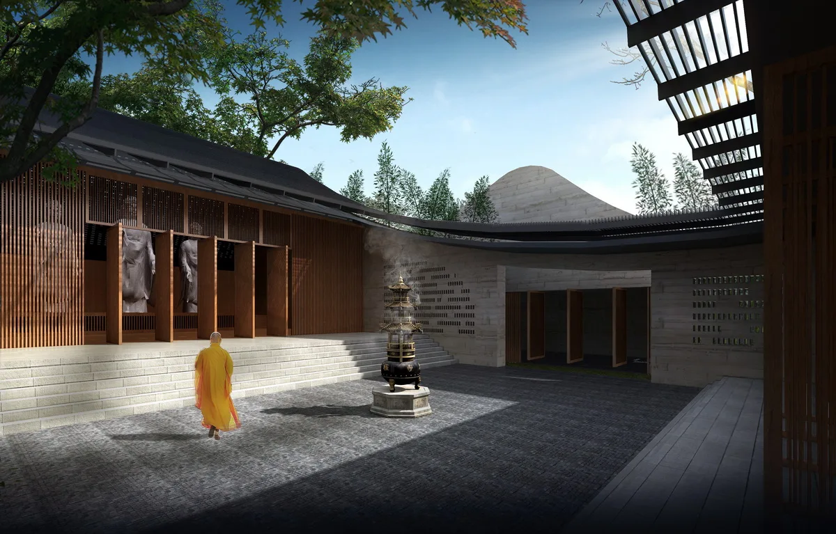 BIM Architecture | Integration of Elements - The Initial Appearance of a Modern Temple/Motai Architecture
