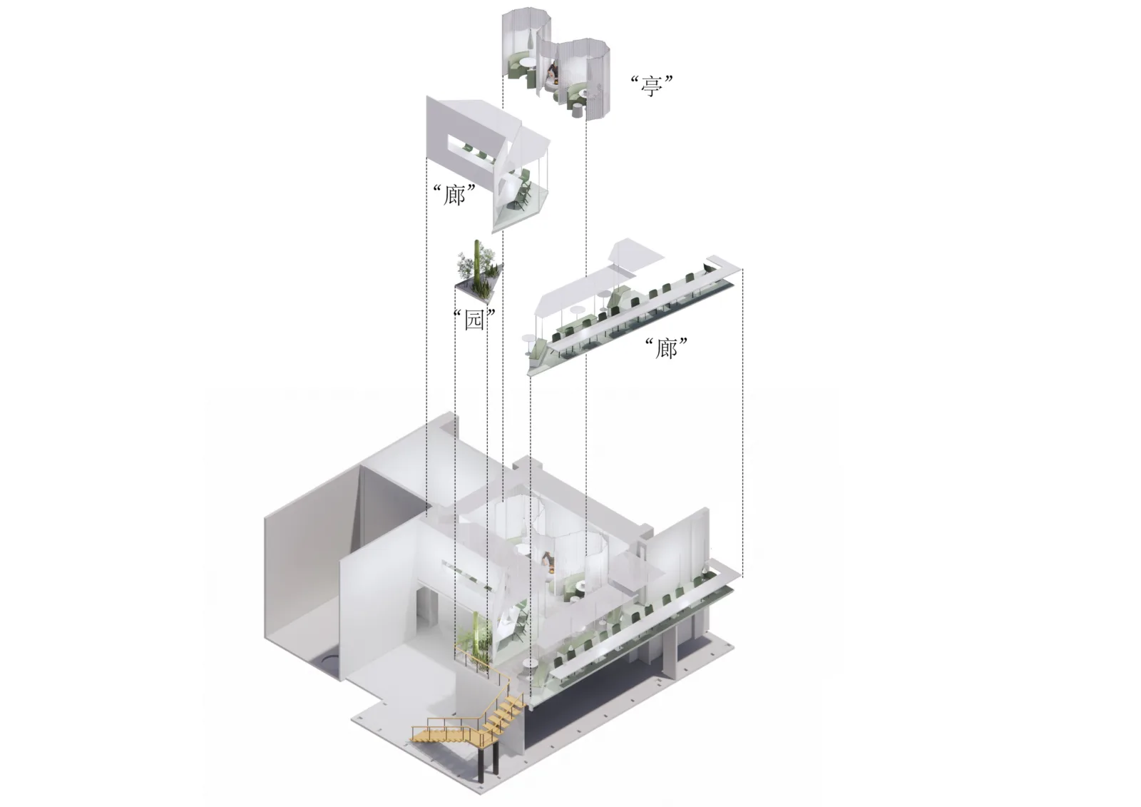 BIM Architecture | 'Cloud Corridor' Aerial Study Room/Flat Design