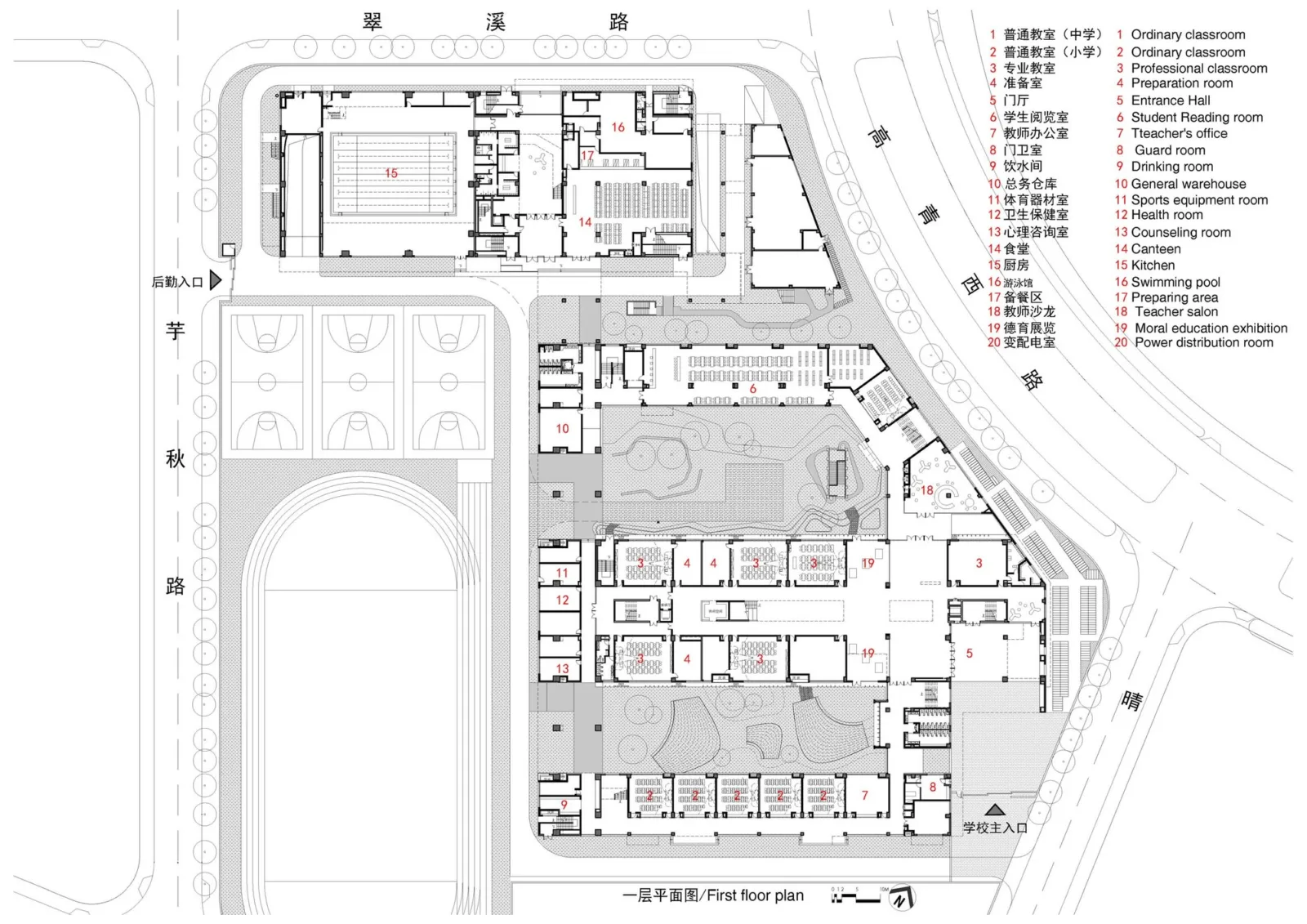 BIM Architecture | East China Normal University Second Affiliated Middle School Qiantan School and Ice Factory Tianqiantan Kindergarten/Zhizheng Architecture Studio+Dazheng Architecture Firm