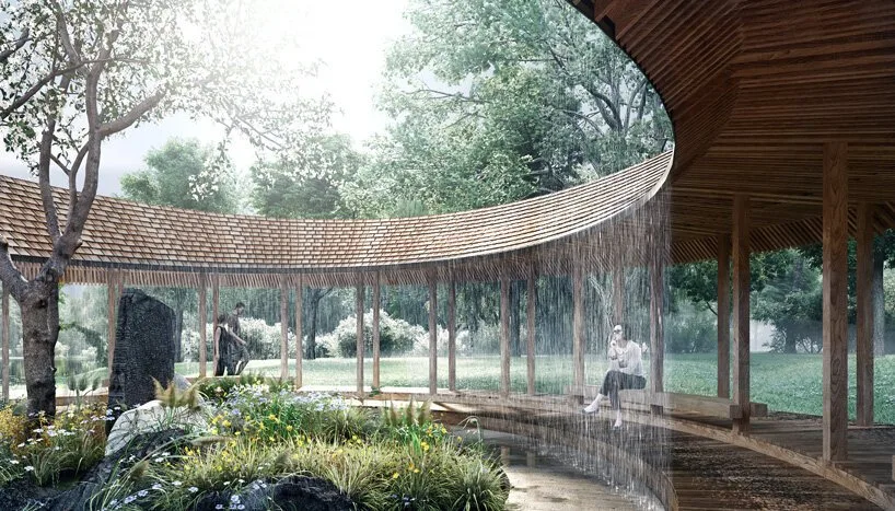 BIM Architecture | Sanderumgaard Garden Pavilion, a blend of Nordic antiquity and Japanese Zen style/Squaone