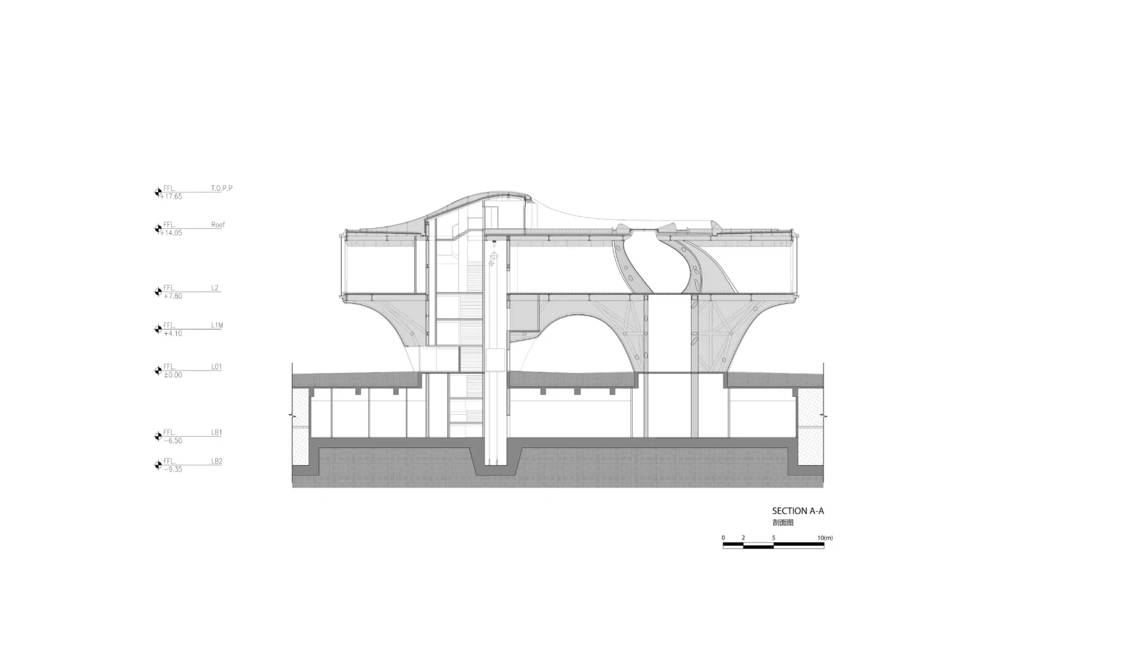 BIM Architecture | Floating Door - Xi'an Fengdong New City Lai'an Community Center/EID Architecture