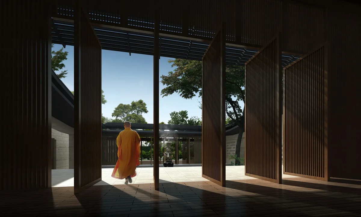 BIM Architecture | Integration of Elements - The Initial Appearance of a Modern Temple/Motai Architecture