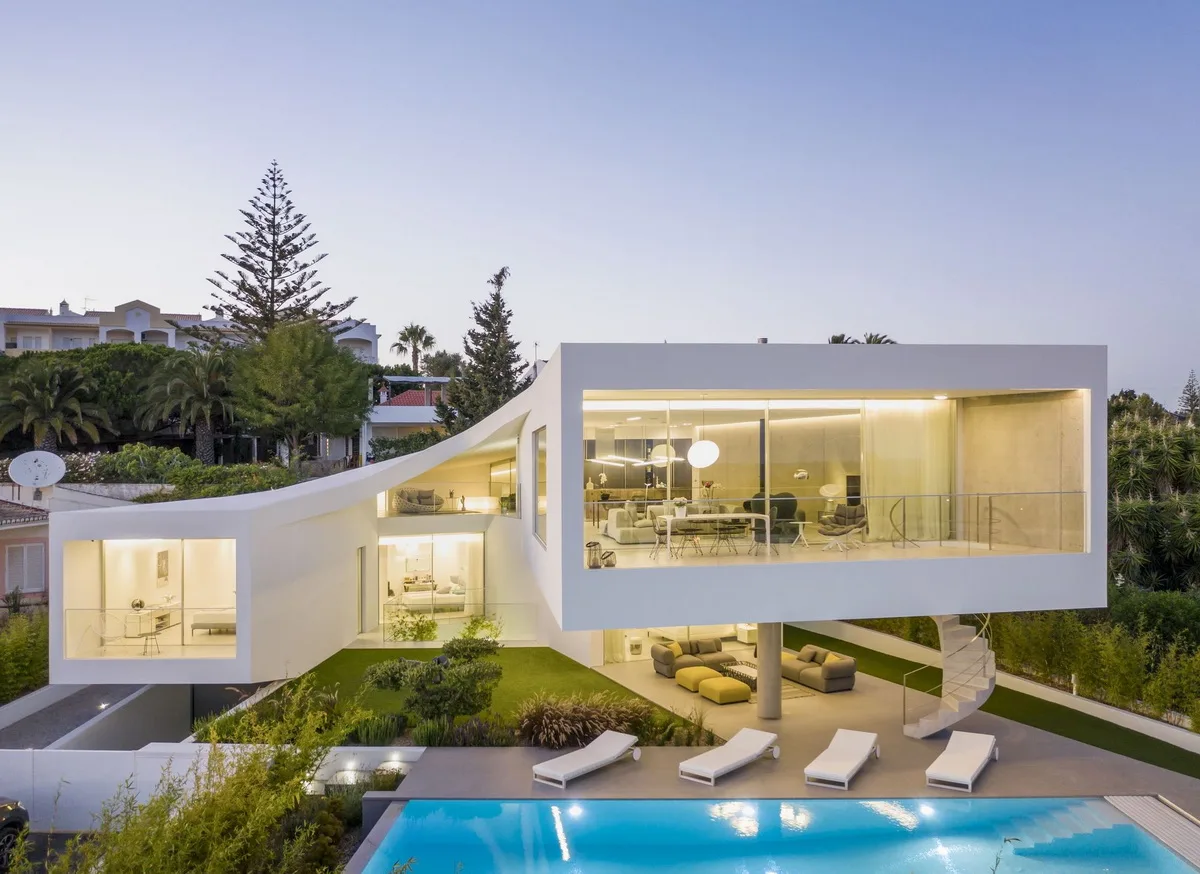 BIM Architecture | Dorfler Residential in Portugal, Bold and Elegant Curves/Vitor Vilhena Arquitectura