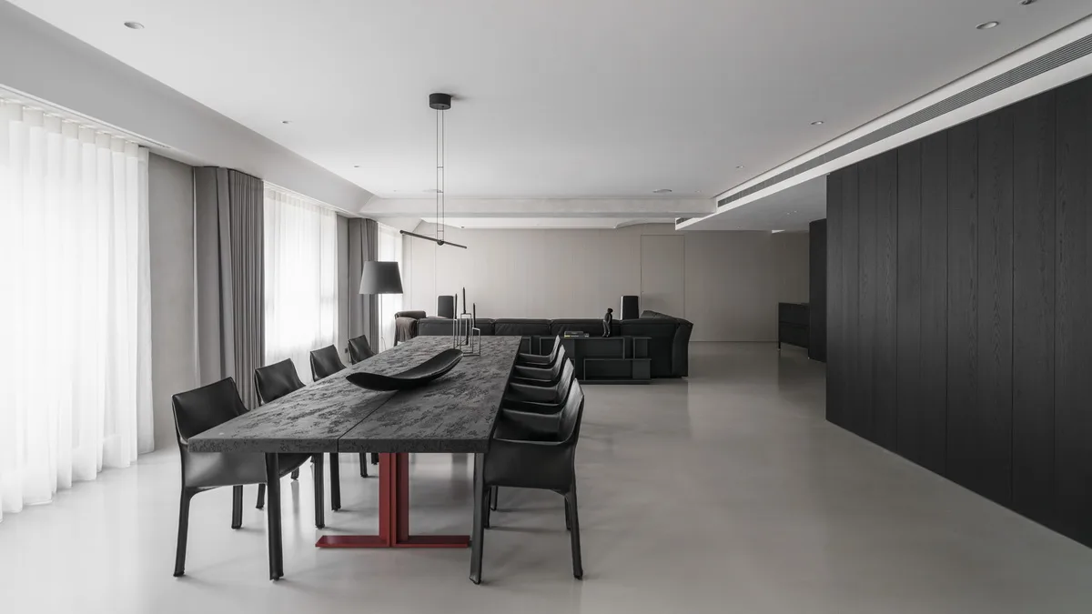 BIM architecture | Ink, a quiet world with pure contours/Water phase design