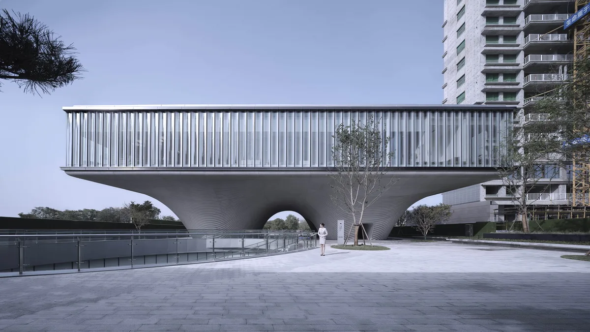 BIM Architecture | Floating Door - Xi'an Fengdong New City Lai'an Community Center/EID Architecture